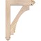 Ekena Millwork Imperial Arts and Crafts Smooth Bracket w/ Offset Brace, Douglas Fir, 5 1/2"W x 22"D x 30"H BKT0604X22X30IMP03SDF - alternate 3